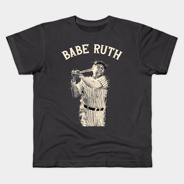 Babe Ruth Kids T-Shirt by Yopi